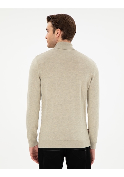 Pierre Cardin Erkek Kum Melanj Kazak /triko 50300500-vr123 Kum Melanj