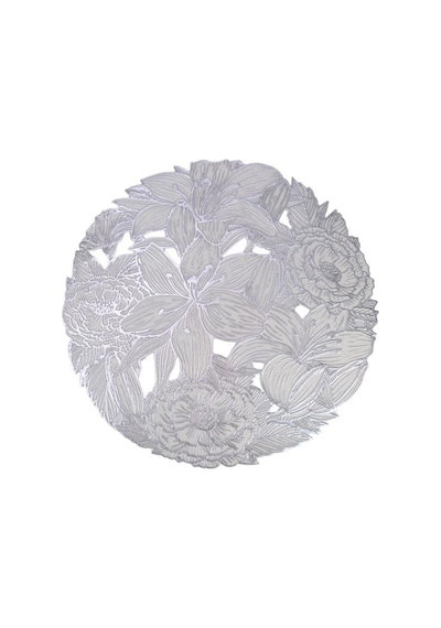 Digithome Acar 6 Lı Amerikan Servisi Supla Yuvarlak Gümüş 38 Cm Acr-283 C320.033 Gümüş