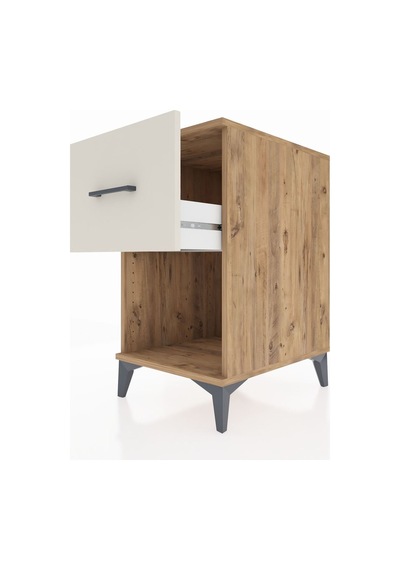 Kronos Komodin Tek Çekmeceli 44x59x80 Çam-aytaşı Çam