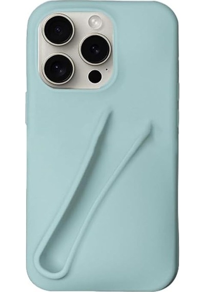 Caş Dekorasyon Turkuaz Renk 15 Pro Max Telefon Kılıfı Turkuaz