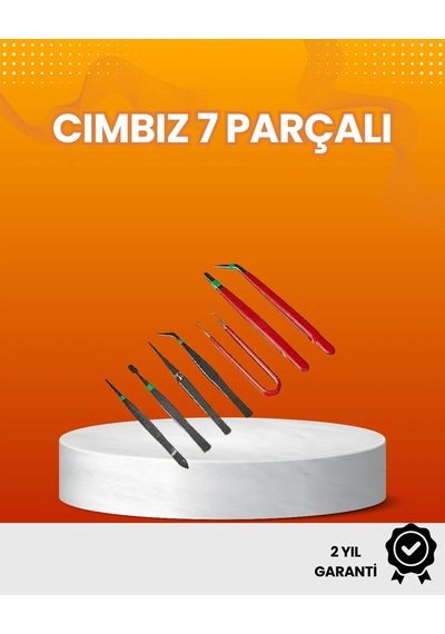 7 Li Hassas Uçlu Cımbız Seti Antistatik Esd Kaplamalı Profesyonel 01352885