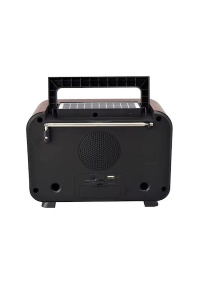 Güneş Enerjisi Ve Elektrik İle Şarj Olabilen Şömine Nostaljik Görünümlü Radyo Bluetooth Hoparlör