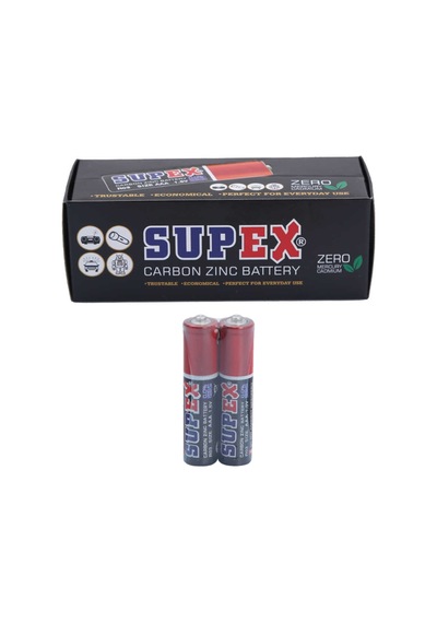 Supex Aaa R06 Çinko Karbon 1.5v Kumanda Pili 24 Adet