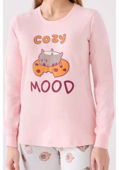 Rolypoly Kadın Pembe Pijama Takımı Rp3467-s-v1 Pembe