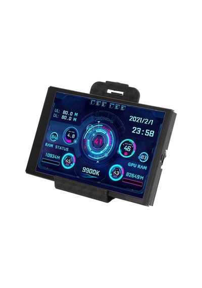 Tosuny 3.5 Inc Usb-c Pc Alt Ekranı Gerçek Zamanlı Cpu, Ram, Hdd Ve Sistem Sıcaklık Monitörü, Ips Full View Bellek Ram