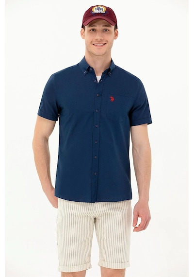U.s. Polo Assn. Erkek Kısa Kollu Gömlek 1571442 Lacivert