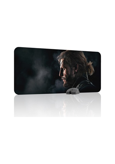 Metal Gear Solid Kaymaz Dikişli Kauçuk Oyuncu Mousepad V2 - 90x40 Xxl Gaming Mouse Pad Fare Altlığı