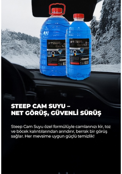 Steep Oto Cam Suyu -20 Derece Antifriz İçerikli 1.8 Lt 2 Adet