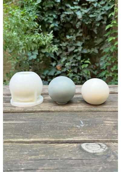 Rufus Concept Küre 7cm Çap Silikon Mum Kalıbı