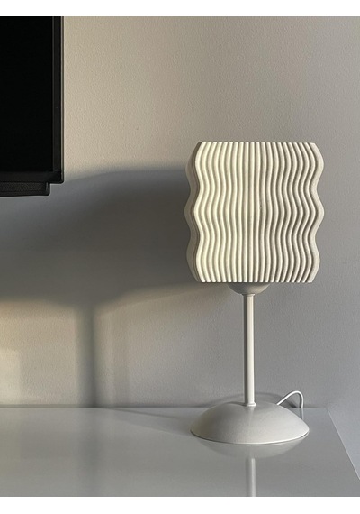 Designobee Ritim Plus - Modern Masa Ve Gece Lambası - Metal Ayaklı Lamba - Ambiyans Lambası, Dekoratif Abajur Çok Renkli