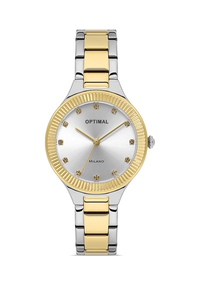 Optimal Opt.03462m.05 Unisex Kol Saati Altın - Siyah