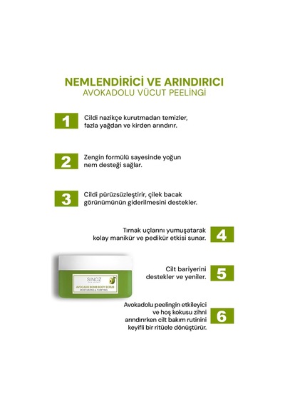 Sinoz Avokado Bomb Nemlendirici Bakım Seti 3'lü