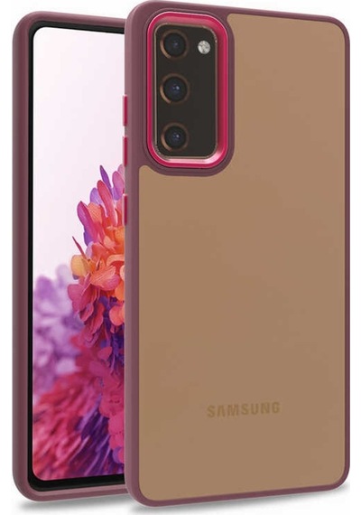 Galaxy S20 Fe Kılıf Zore Flora Buton,Kenar Çevresi Renkli Kılıf