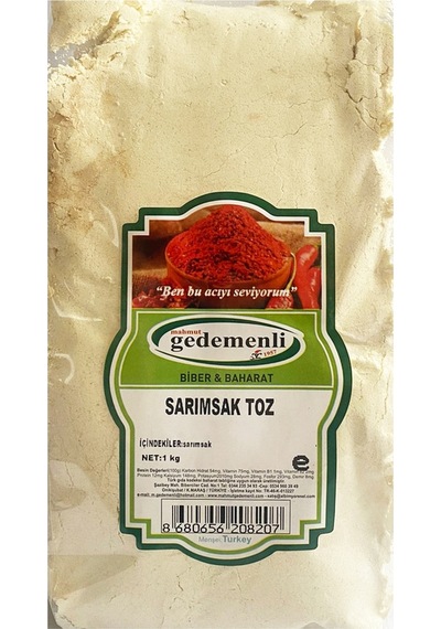 Mahmut Gedemenli Toz Sarımsak 1 KG