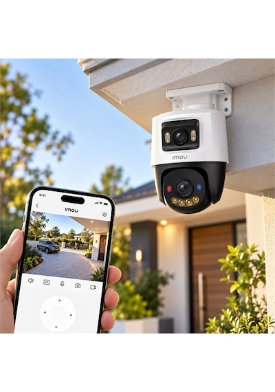 Imou Ipc Ps70fp 8m0 Cruiser Dual 8mp Çift Lens Poe Renkli Gece Görüşlü Dış Mekan Ip Pt Kamera