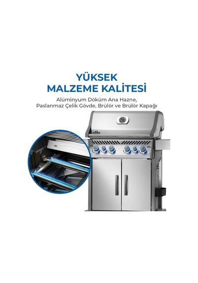 Napoleon Rogue Pro S 525 Rsıb Gazlı Mangal Gri