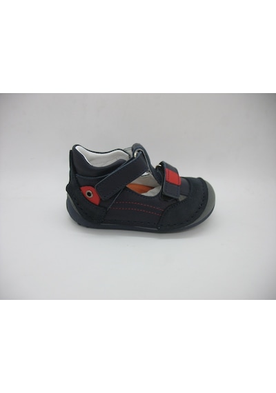 Angelokids Perlina 01102 Doğal Deri Ortopedik Ilk Adım Ayakkabısı 18-21 (429131442) Lacivert - Siyah