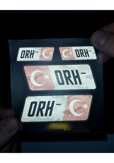 Bay Etiket Bt11 Reflektif 0 Rh Negatif () Kan Grubu Sticker Seti