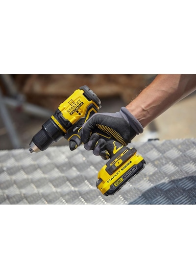Stanley SBD710C2K-TR 18V Çift Akülü Kömürsüz Darbesiz Matkap 1.5AH V20