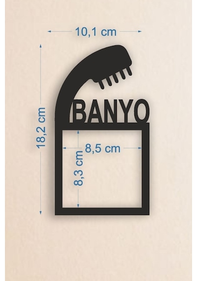 Pey Aksesuar Banyo Ahşap Priz Çerçevesi 18 X 15