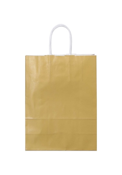 25x31x12 Gold Saplı Kağıt Çanta 25 Adet
