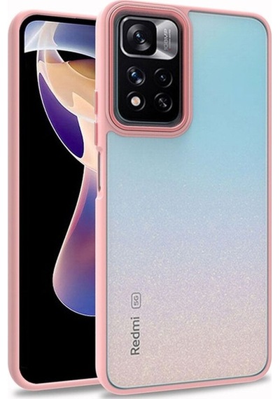 Xiaomi Poco M4 Pro 5g Kılıf Zore Flora Kapak Rose Gold