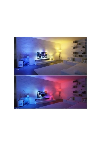 Ct-4058 9w Rgb-w Led Ampul Uzaktan Kumandalı 64 Renk E27 Duy Renk Değiştiren Led Ampul 7 Metre Algılama Mesafeli