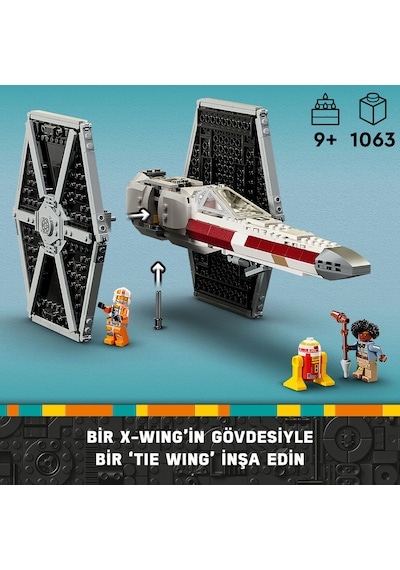 LEGO® Star Wars™ TIE Fighter ve X-Wing Birleşimi 75393 - 9 Yaş ve Üzeri Star Wars Sevenler için Starfighter Oyuncak Yapım Seti (1063 Parça) LEGO® Star Wars™ TIE Fighter ve X-Wing Birleşimi 75393 - 9 Yaş ve Üzeri Star Wars Sevenler için Starfighter Oyuncak Yapım Seti (1063 Parça)