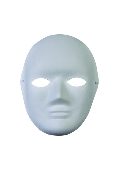 Südor Maske Karton Küçük Yüz Boyanabilir 22 x 17 CM 1 adet