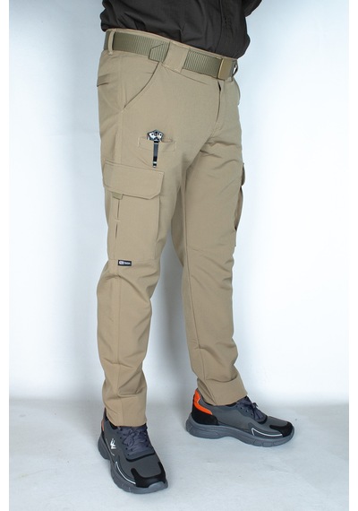 Nikbin Tactical Outdoor Taktik Pantolon Esnek Ürün Şık Tasarım- Bej Rengi Yazlık Bej