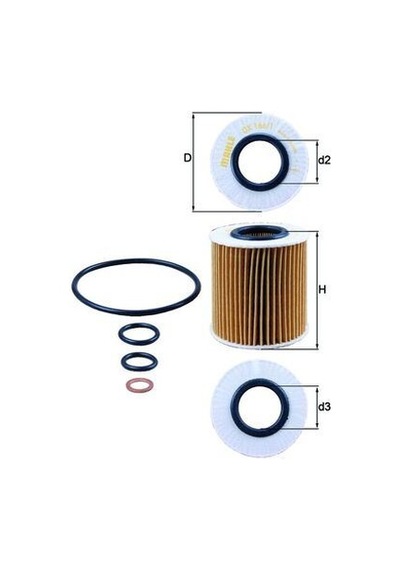 Mahle Ox166.1d Yağ Filtresi Bmw N43 N45 N46 E81 E82 E87 E88 E46 E90 E91 E92 E93 E60 E61 E84 E83 E85 11427508969 -