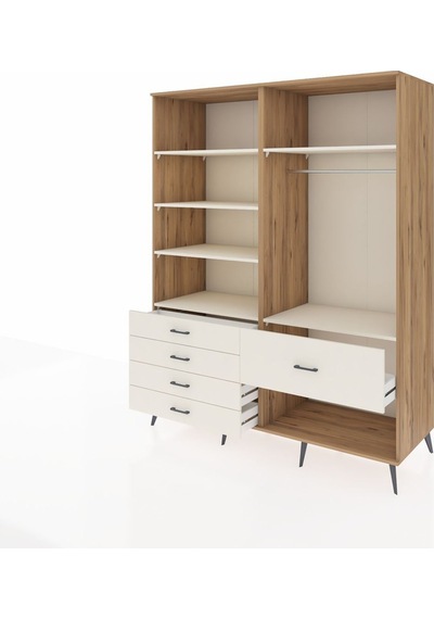 Kronos Gardrop 6 Raflı 5 Çekmeceli Tek Askılı 176x59x221 Çam-aytaşı Aytaşı Kronos Gardrop 6 Raflı 5 Çekmeceli Tek Askılı 176x59x221 Çam-aytaşı Aytaşı