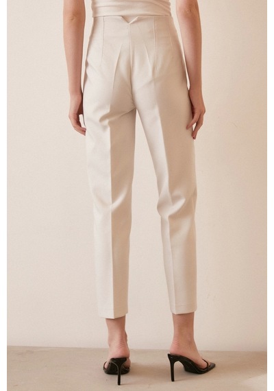 Never More Skinny Kumaş Pantolon Beyaz
