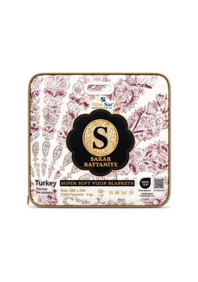 Sarar 4kg Kabartmalı Emboss Battaniye Çift Kişilik 200x240 Diğer