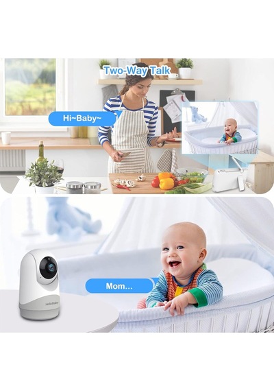Hellobaby Bebek Monitörü , 3500 Mah Pil, Eco Mod, Gece Görüşlü Kamera Uyumlu Kamera Sistemi