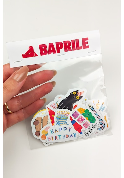 Happy Birthday Sticker Paketi 25 Parça Kaliteli Su Geçirmez Doğum Günü Etiket Seti Çok Renkli