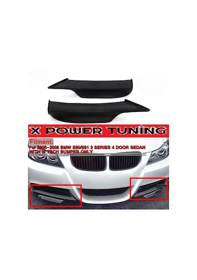 Bmw E90 2006.plastik Boyasız M.tech Tampona Uyumlu Ön Flap