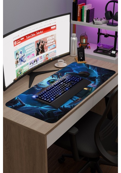 Terraria Kaymaz Dikişli Kauçuk Oyuncu Mousepad V3 - 90x40 Xxl Gaming Mouse Pad Fare Altlığı