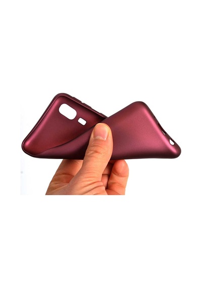 Noktaks - Samsung Galaxy Uyumlu A2 Core - Kılıf Mat Renkli Esnek Premier Silikon Kapak - Gold