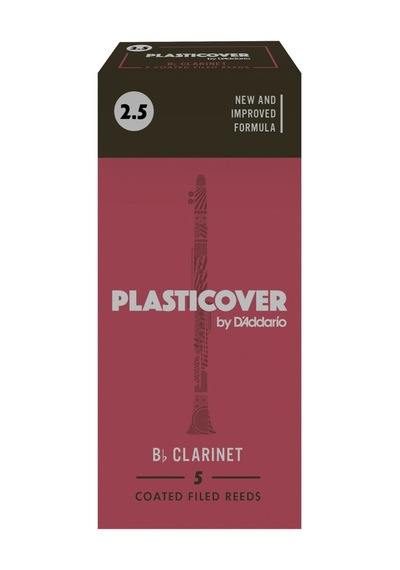 D'addario Rrp05bcl250 Rico Plasticover Bb Klarnet Kamışı No: 2.5 Orta Seviye/eğitim - 5'li Paket Popüler Sertlik, Her Tarza Uygun Esneklik Ve Parlak Ses