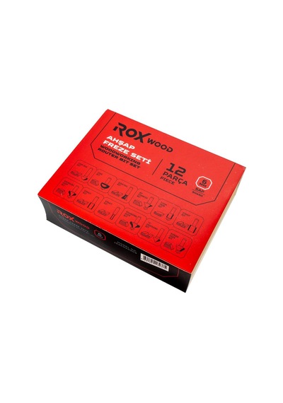 Rox Wood 0309 Ahşap Freze Seti 12 Parça Sap: 6mm