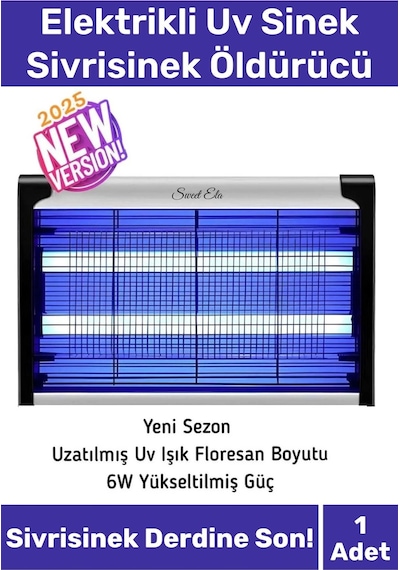 Premium Yükseltmiş Güç Çift Florasan Elektrikli Uv Zincirli Askılı Sinek Sivrisinek Öldürücü 220v