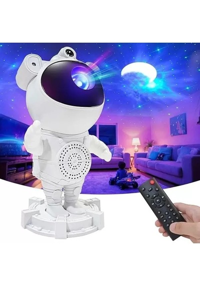 Galaksi Projektör Gece Lambası Bluetoothlu Uzaktan Kumandalı Sarı