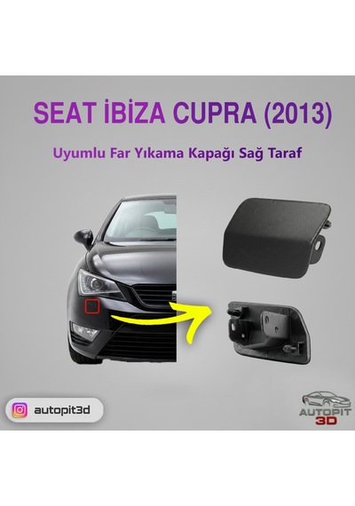 Seat İbiza Cupra 2013 Far Yıkama Kapağı Sağ Taraf