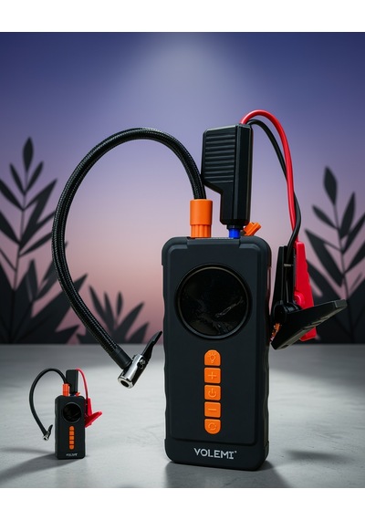 4 İşlevli 10000mah Akü Takviye Cihazı Dijital Kompresör