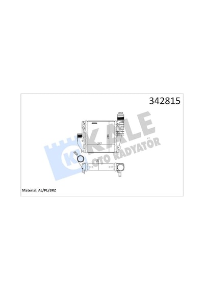 Turbo Radyatörü Kale 342815 Peugeot Rifter / 3008