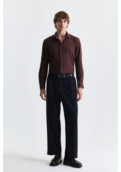Antioch Comfort Slim Fit Gömlek Bordo
