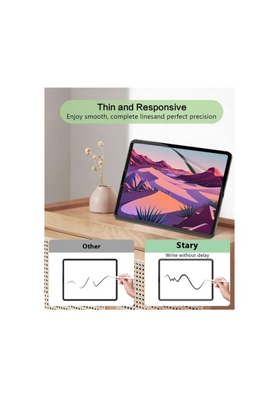 Apple Uyumlu iPad Pro 12.9" Inç 6.nesil 2022 M2 Inç Ekran Koruyucu Magnetic Mıknatıslı Kağıt Hissiyatlı
