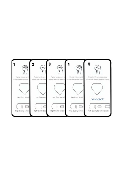 Pp Apple Uyumlu iPhone 11 İle Ekran Koruyucu Tam Kaplayan 5li Set