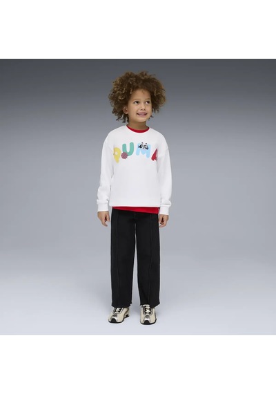 Puma Sporty Cats Relaxed Crew Ps Puma White Unisex Beyaz Sweatshirt